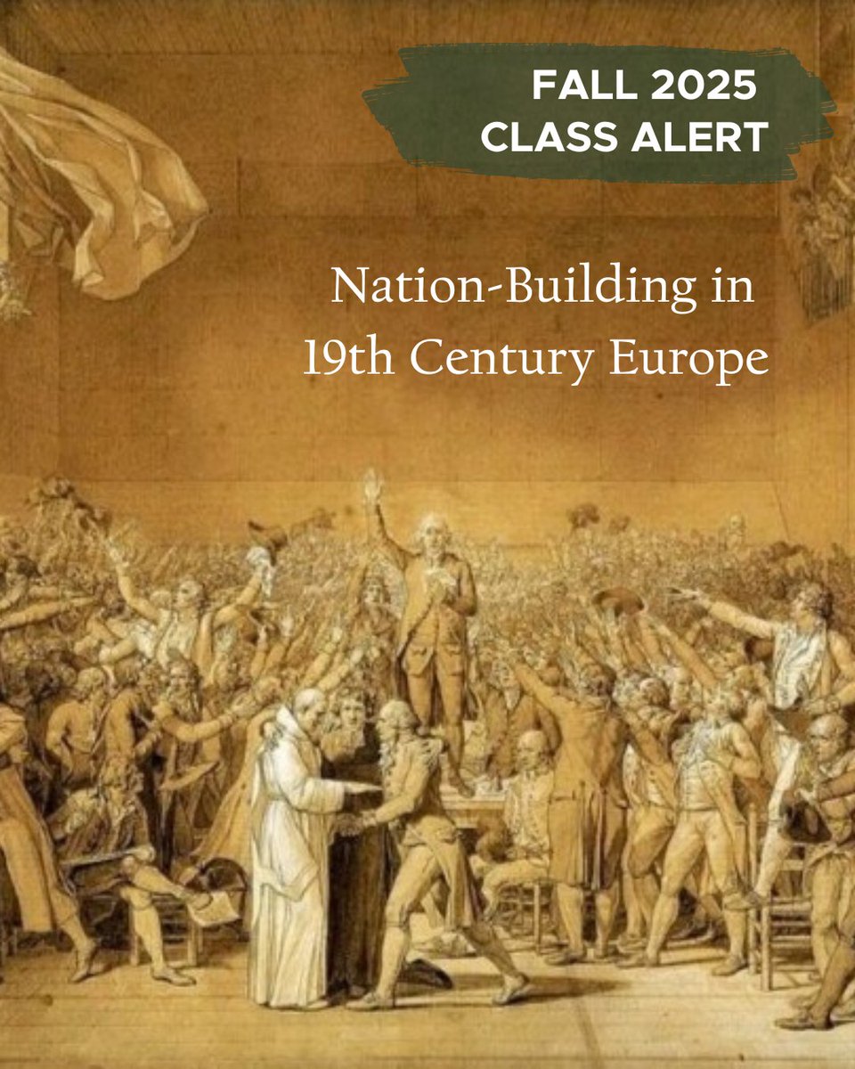 MSU_HistoryDept's tweet image. From the French Revolution to World War I, the 19th Century shaped the modern European nation-state. In HST 483: Nation-Building in 19th Century Europe, you&apos;ll explore themes across locations to consider the work of state-building &amp;amp; the creation of national identity. Enroll now!