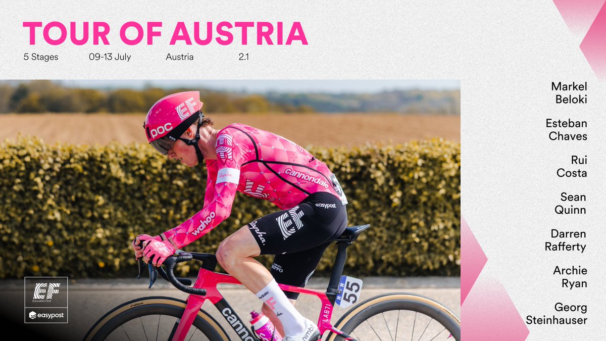 No such thing as too much cycling to watch. 

Our squad will be racing at the Tour of Austria 💪 tune in Wednesday!
