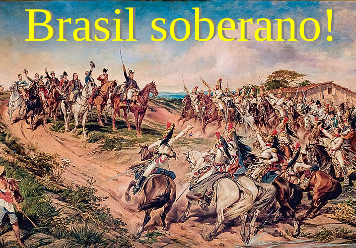 Brasil soberano. Que a arte de Pedro Américo possa simbolizar o sentimento de uma Nação.