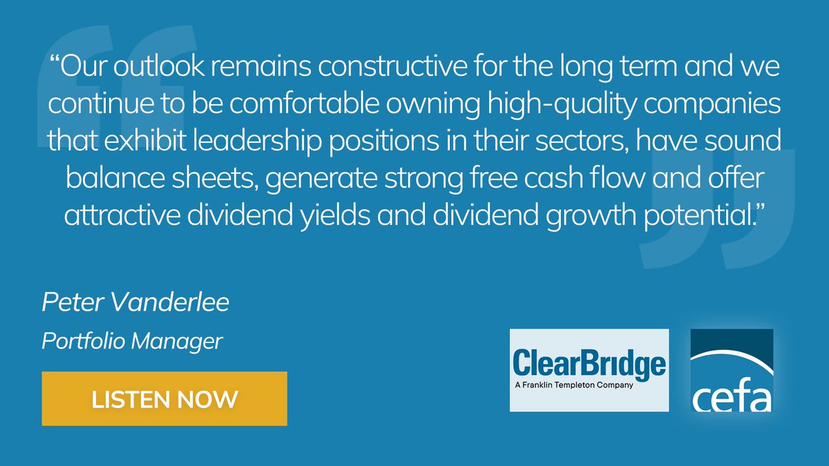 Don't miss the latest insight into equity, income and $SCD from <a href="/Clear_Bridge/">ClearBridge</a>. Listen or read: cefa.com/learn/intervie…