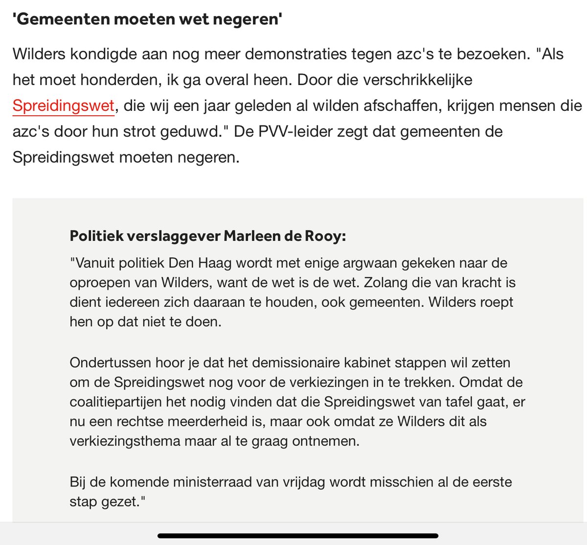 Zeg Geert, moeten gemeentes zich nu wel of niet aan de wet houden? Of hangt dat af van wat Wilders van het onderwerp vindt. De wet geldt ook voor uiterst rechtse gekkies, toch?
#nosjournaal Zwolle