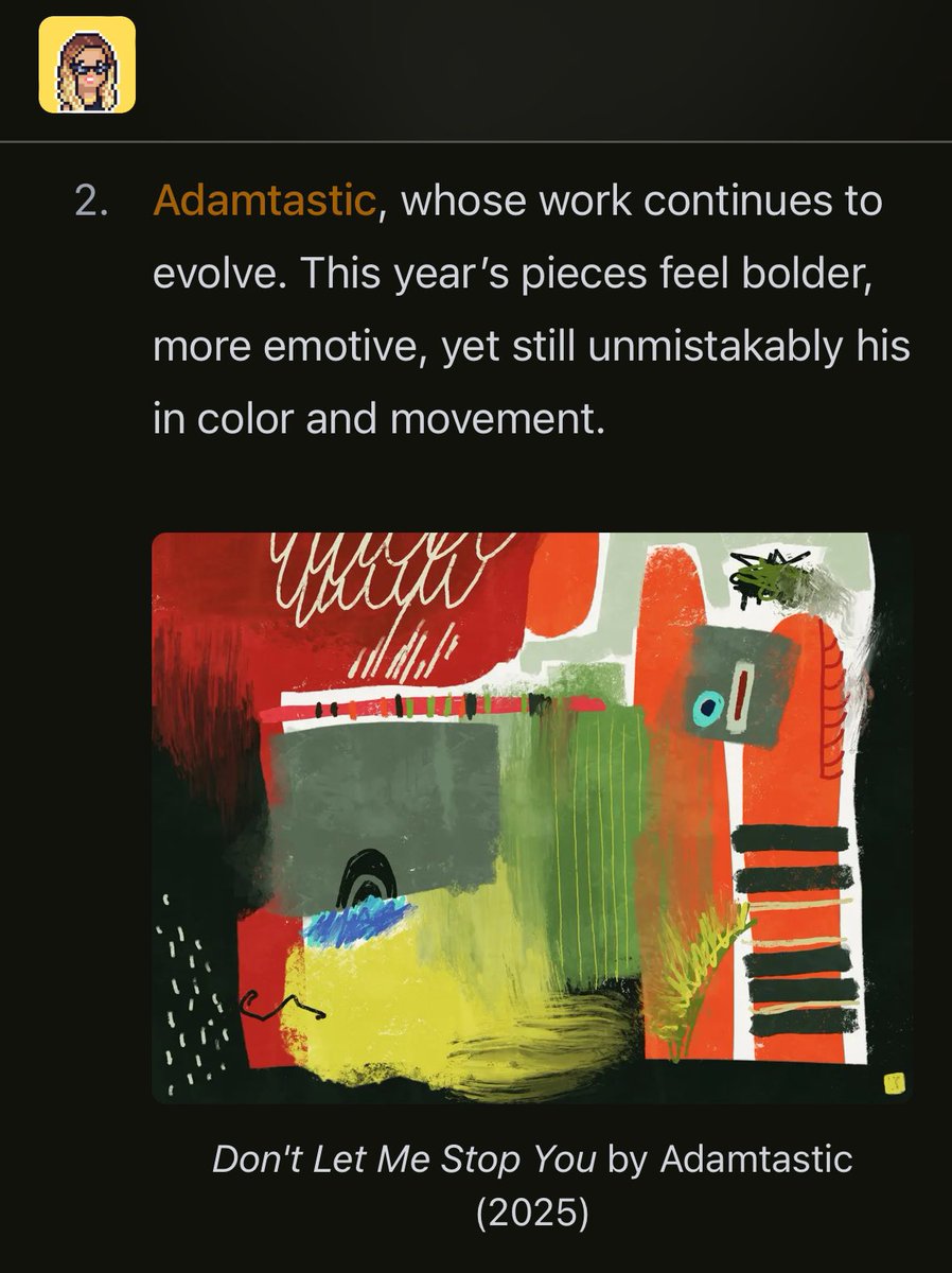 A moment of thanks. 

.<a href="/debsoon/">Debbie 🔜</a> is a friend and incredible supporter of artists. She does a TON to lift others up and give them a platform. 

From her work at <a href="/thehugxyz/">HUG 🤗 | Get Your Free .ART Domain</a> to her emotionally transparent newsletters, I’m grateful that she’s in this space. 🫶