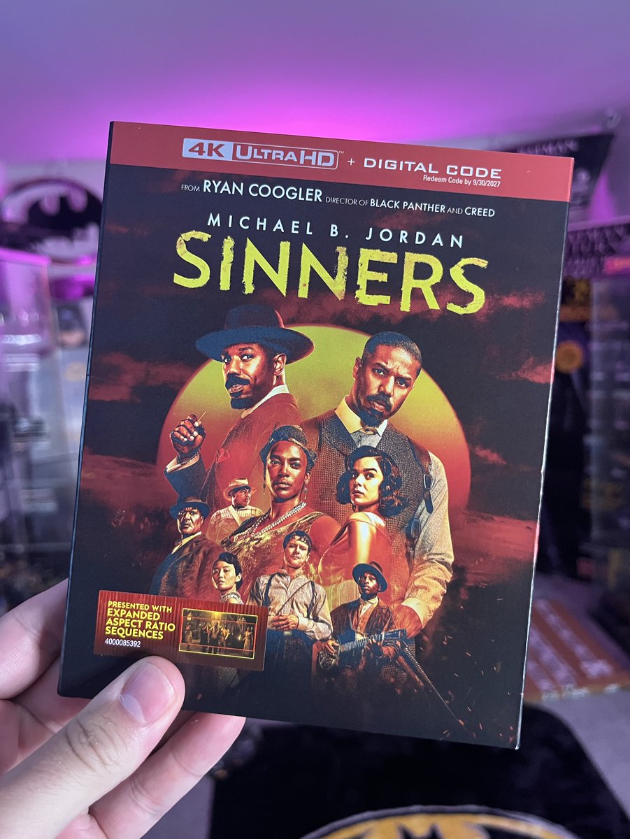 One of my favorite movies of the year so far just arrived courtesy of Warner Bros. Entertainment. Ryan Coogler’s SINNERS lands on home video on 7/8.