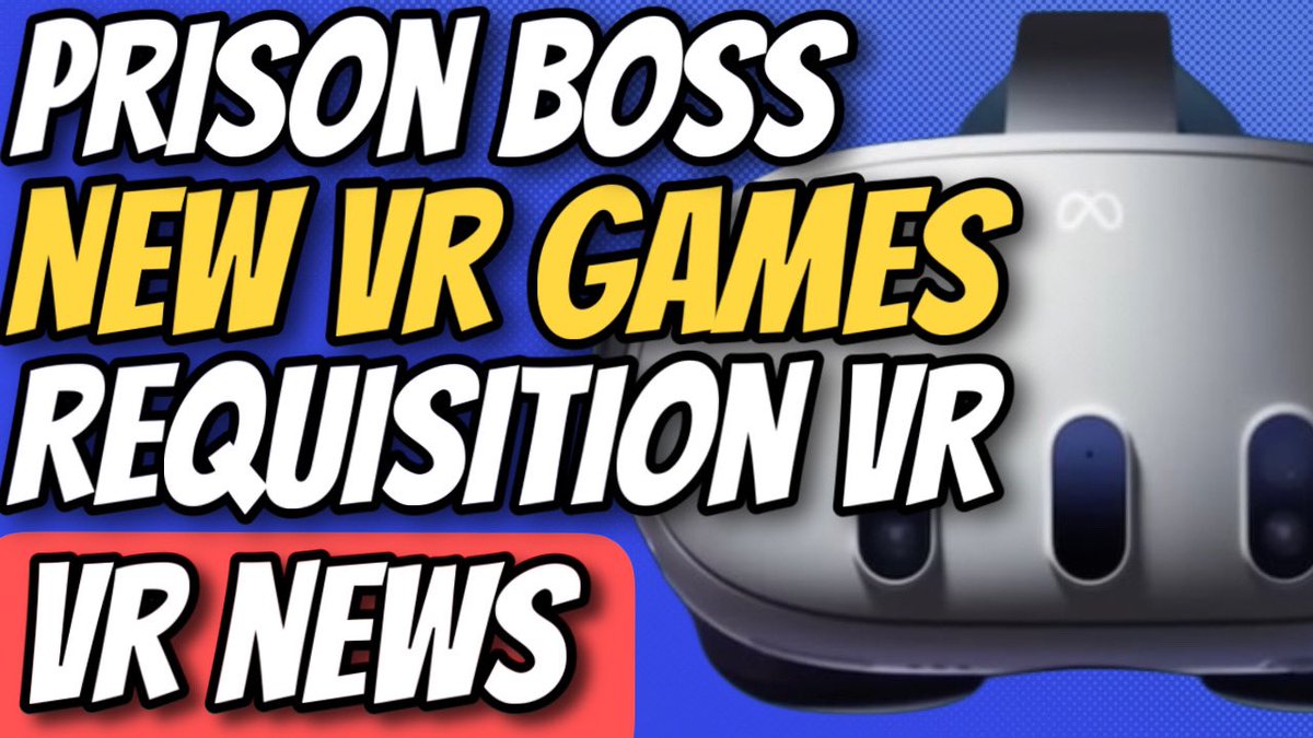 New episode! 🎙️ Today on the Ruff Talk VR podcast we are talking all the latest VR news! Including Prison Boss Prohibition and Requisition VR early impressions, Green Hell VR update, Meta HUD glasses and more! Link👇

Audio: rufftalkvr.com/vr-news-prison…

Video: youtu.be/zLTY0phE1HQt
