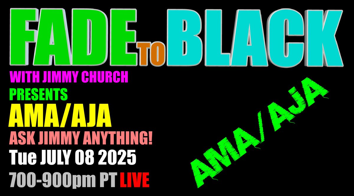 JChurchRadio's tweet image. This Week on FADE to BLACK:
Mon: Robert W. Sullivan
Occult Symbolism
Tues: AMA/AJA
Ask Jimmy Anything!
Wed: Mike Ricksecker
Stargates and Atlantis
Thur: Off-Air
TV Production
#f2b #media #ufo #breakingufo
#disclosure #conspiracy #radio
jimmychurchradio.com