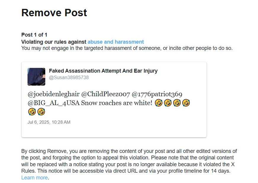 Susan38985738's tweet photo. @elonmusk They reported my post yesterday causing Twitter to ban me for 11 hours, I had thought about subscribing but wow, if this is the way I'm treated, I have reconsidered.
#This #Is #What #Happends #When #One #Takes #A #Chainsaw #To #ones #employees ...... #Sad https://t.co/HmOnD23rTm