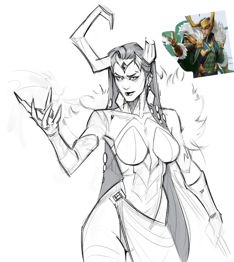 SoulDerik's tweet image. Lady Loki in marvel rivals? Hmmm 🤔