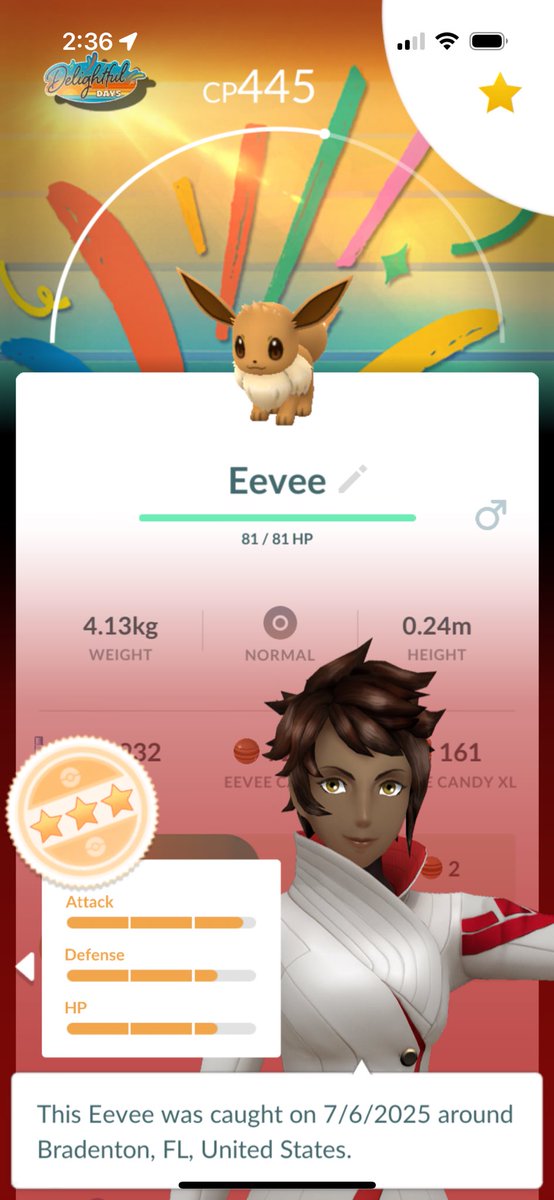TheDukeOfRhac's tweet photo. 0/3 on the eevee community day special research 😔 #noshiny #pokemongo https://t.co/lZcwKqwLjg