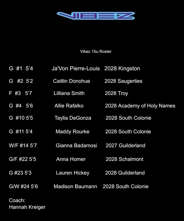 9th Grade Vibez Girls in action to close out their 2025 season at Hoop Groups Jersey Shore Live!!!

Good luck ladies on your last trip of the year!

#Sisterhood #Vibez