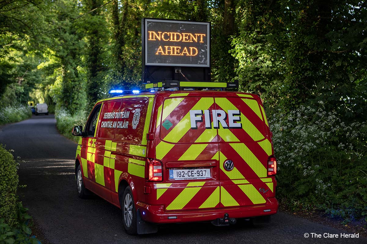 #TrafficAlert - Emergency services are dealing with a road traffic incident the N85 Ennis to Ennistymon road between Kilnamona and Inagh. The road remains open however motorists are advised to approach the scene with caution.