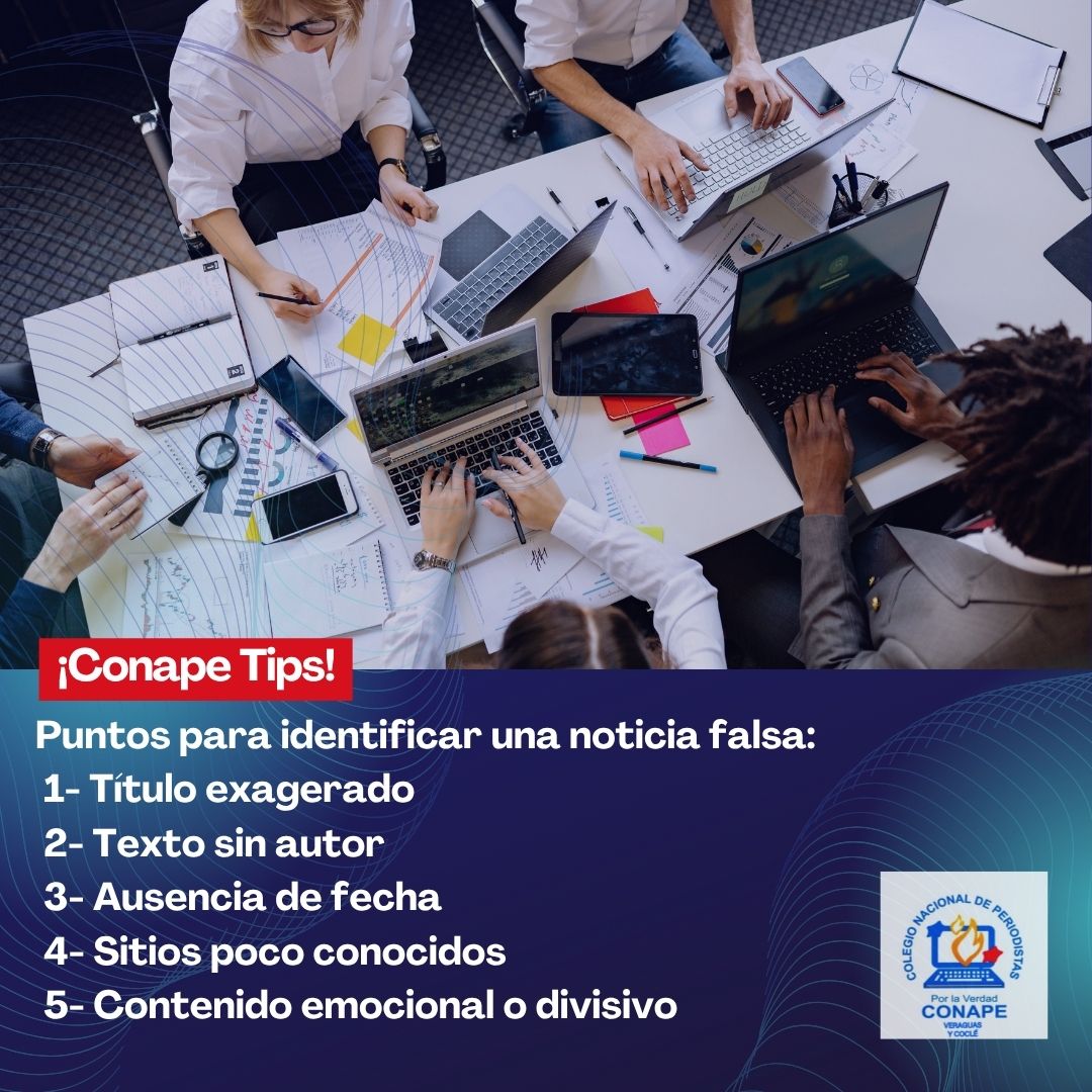 conapevercoc's tweet image. #ConapeTips pasos para identificar una noticia falsa.
#Conape #Veraguas #Coclé