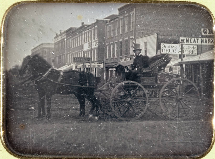 OpenStreetsFW's tweet photo. Calhoun St. has changed over the past 200 years with respect to technology and the people who use it, but in many ways, it is the same busy &amp; bustling street.  Families, friends &amp; neighbors will gather for Open Streets on August 17th. Photo  by the Community Album - ACPL. https://t.co/q3mBqFtC7h