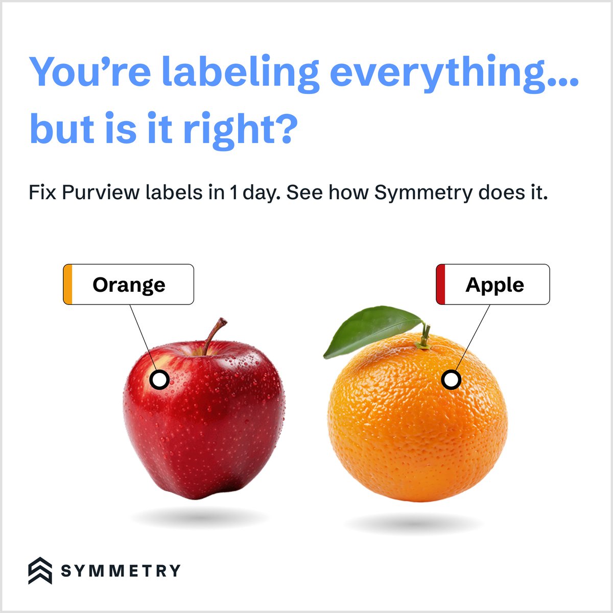 🍎🍊 You’re labeling everything… but is it right? Mislabels in Microsoft Purview can lead to missed risks and wasted effort. Symmetry fixes labels fast—with precision, context, and no heavy lifting.

📄 Check out the datasheet:
hubs.ly/Q03w5sP00