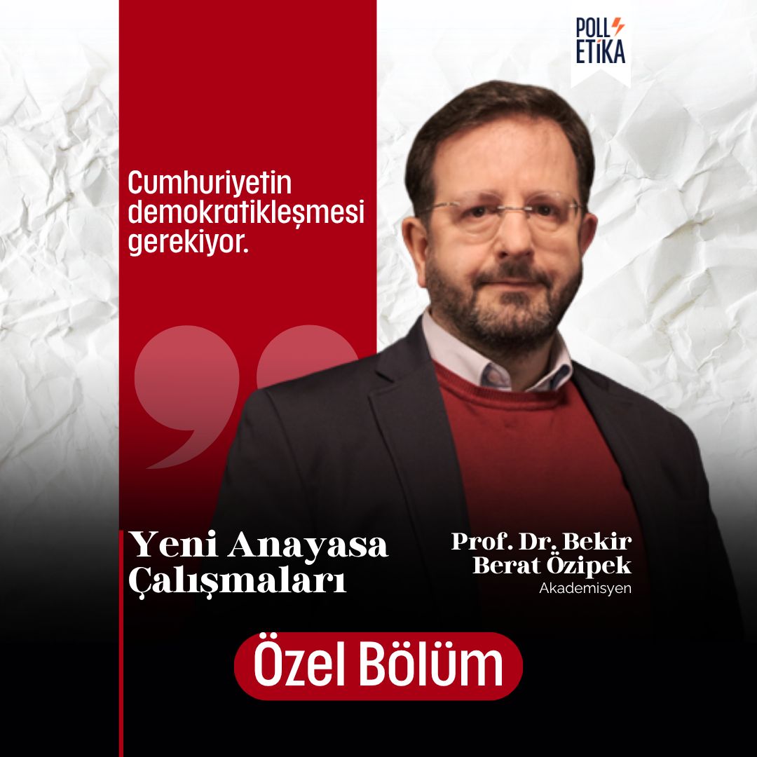 🔸 ''Cumhuriyetin demokratikleşmesi gerekiyor.''

Yeni Anayasa Çalışmaları Röportajı’nda konuğumuz İstanbul Medipol Üniversitesi Öğretim Üyesi Prof. Dr. Bekir Berat Özipek.

📎 İzlemek İçin: youtu.be/sJ94d8Q-RTg 

<a href="/beratozipek/">Bekir Berat Özipek</a>