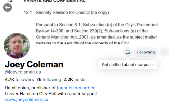 Now available on Bluesky, notifications.

If you are subscribed to me here and wish to continue receiving my real-time updates with notifications, you need to migrate to Bluesky.

bsky.app/profile/joeyco…

My newsletter is here: thepublicrecord.us2.list-manage.com/subscribe?u=a3… 

No more posts here.