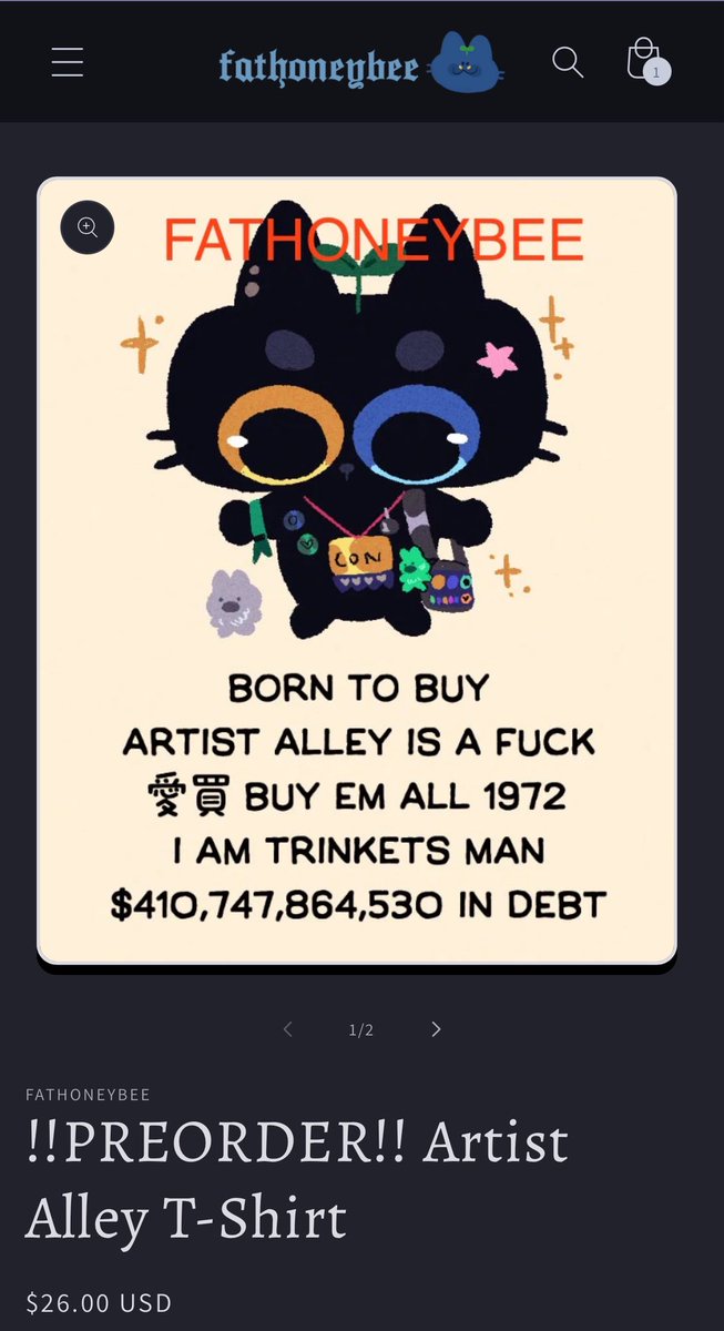 i added this as a shirt in my shop 🫶🏽
preorders close july 25 and i will not be selling any more of these past the preorder date!!!

fathoneybee.com/products/preor…