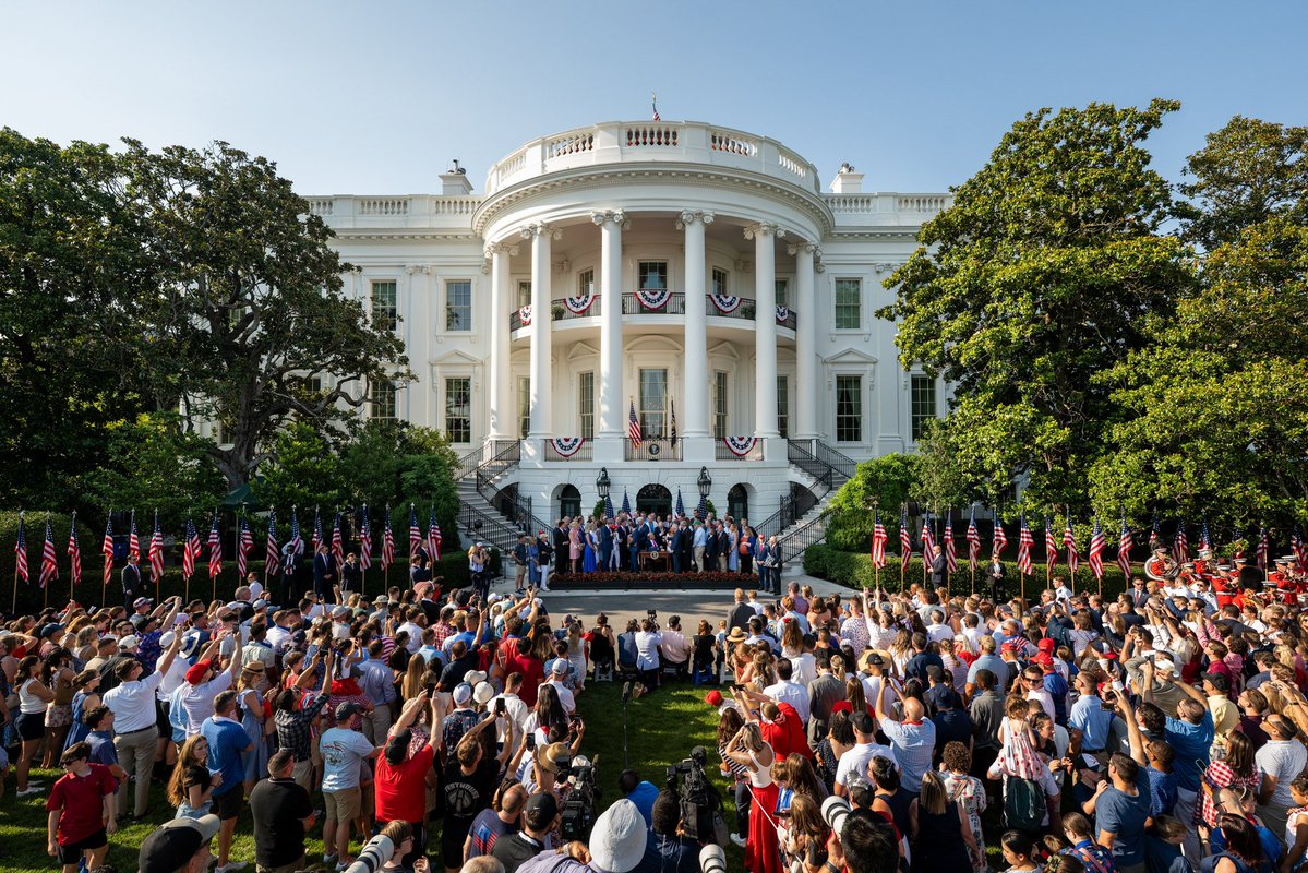 RepRussFulcher's tweet image. H.R. 1, the One Big Beautiful Bill, is officially LAW.
It was an honor to stand beside @POTUS, @SpeakerJohnson, and congressional colleagues during this historic signing ceremony.
This legislation delivers for Idaho and America.
Specifically, it:
✅ Incorporates my bill,…