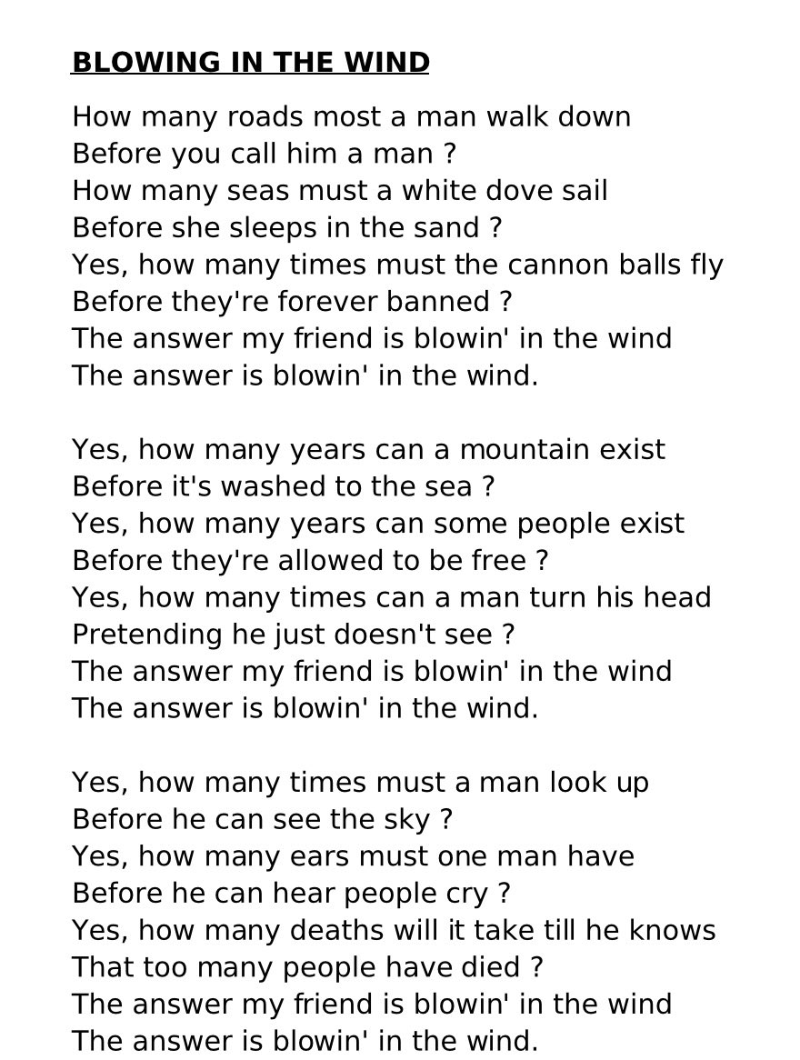 Just watching the Dylan biopic ‘A Complete Unknown’ &amp; listening to Timothee Chalamet singing ‘Blowing in the Wind ‘ &amp; thinking for a song written in ‘62  how fecking little we’ve learned!
Wars, climate change, refugees, opression, whatever… Bob Dylan’s vision was prophetic! 🙌