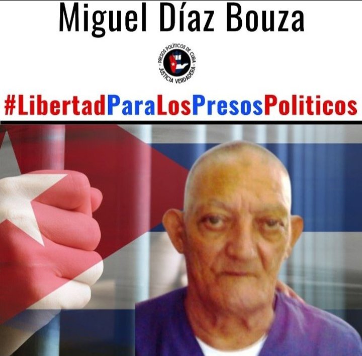 No podemos olvidar a Miguel Díaz Bauza. Miguel cumplió su condena de 30 años y no fue liberado. La dictadura le agregó 8 años más de privación de libertad con sus 80 años. No lo dejemos solo. Exijo su liberación inmediata. 
#LibertadParaTodosLosPresosPolíticos 
#AbajoLaDictadura