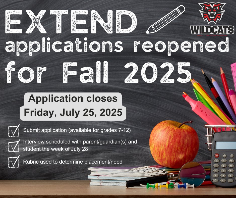 Extend applications for fall 2025 have been re-opened until July 25.

Apply now!   docs.google.com/forms/d/e/1FAI…

#PartOfThePride