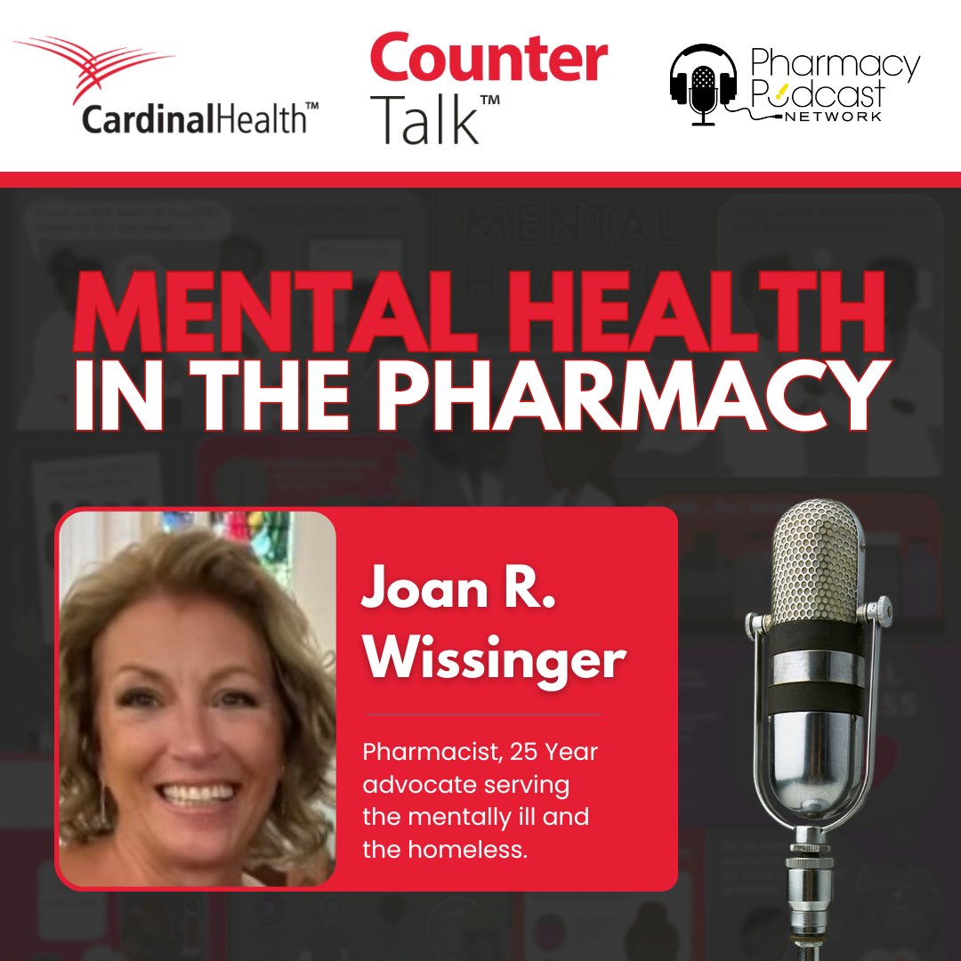 Mental Health in the Pharmacy Part 1 from the @CardinalHealth™ Counter Talk™ podcast with Joan Wissinger, a pharmacist with 25 years of experience serving the mentally ill and homeless in Columbus, Ohio.

Listen on <a href="/Spotify/">Spotify</a>: 
open.spotify.com/episode/78uOnS…