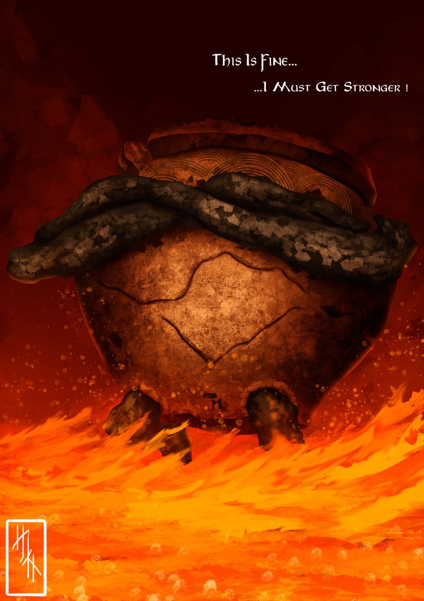 Shameless repost of my Iron Fist Alexander Fan Art from Elden Ring 🫡