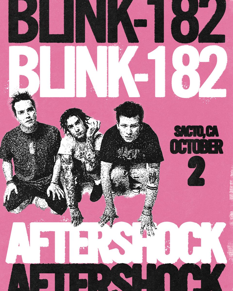 AFTERSHOCKSAC's tweet image. Day 1. Stage 1. All the emo and pop punk legends you grew up with: blink-182, All Time Low, Taking Back Sunday, Alkaline Trio, and more!

Don&apos;t miss it: on.aftershockfestival.com/trk/ThursdaySt…
