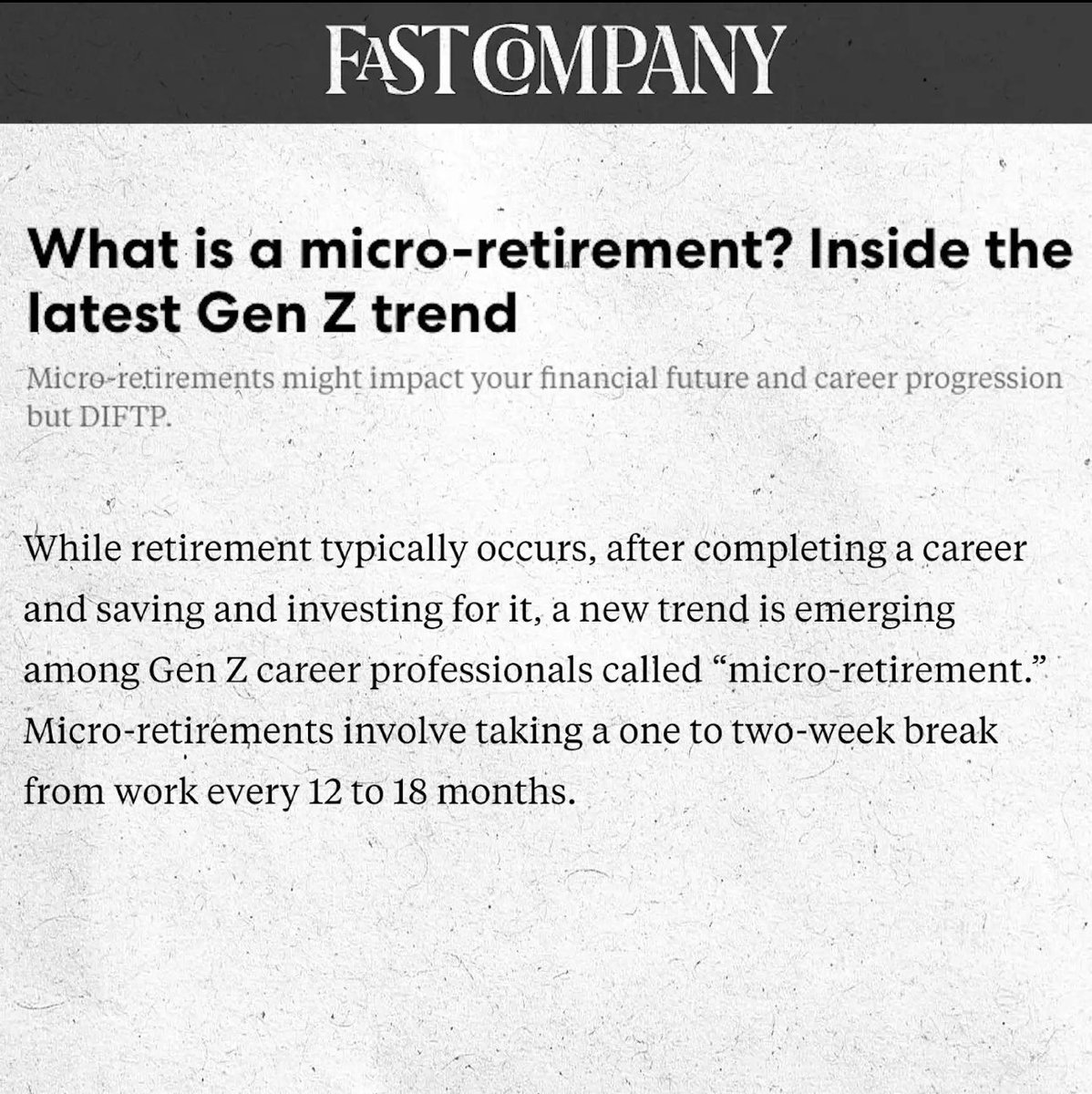 TIL: I’m micro-retiring from CT