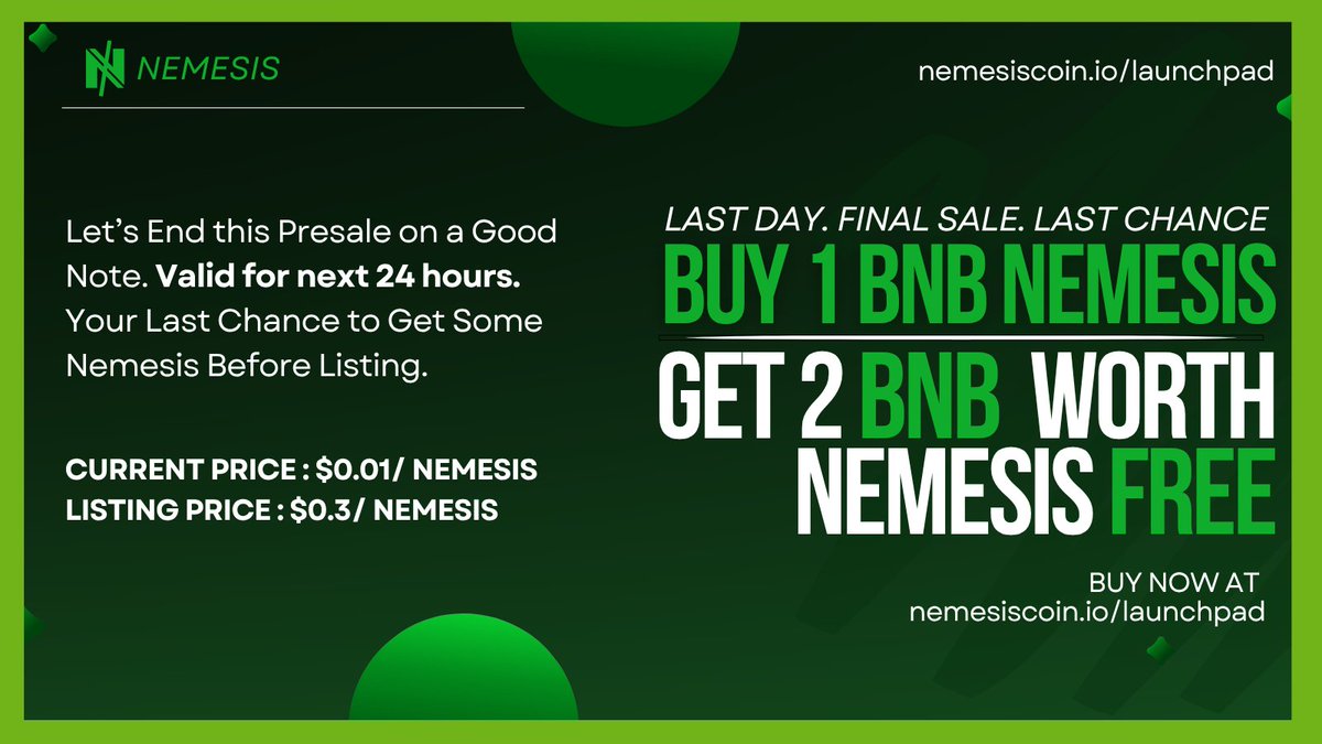 Asif_1998V2's tweet photo. @nemesiscoinio

This project is the best project of the year,  i think we all have to support then, i hope this project will be the  best in future. https://t.co/wjcPqSUrM5