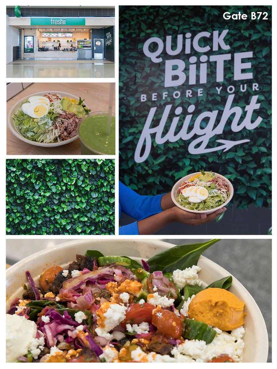Dulles_Airport's tweet image. Healthy just feels better at 30,000 feet.
🍓South Block – Scratch-made smoothies & acai (Gate D9)
🥗Freshii – Custom bowls & salads (Gate B72)
🥙Extreme Pita – Grains, handhelds & smoothies (Gate A14)
Fuel up with healthy flavor before your next adventure!