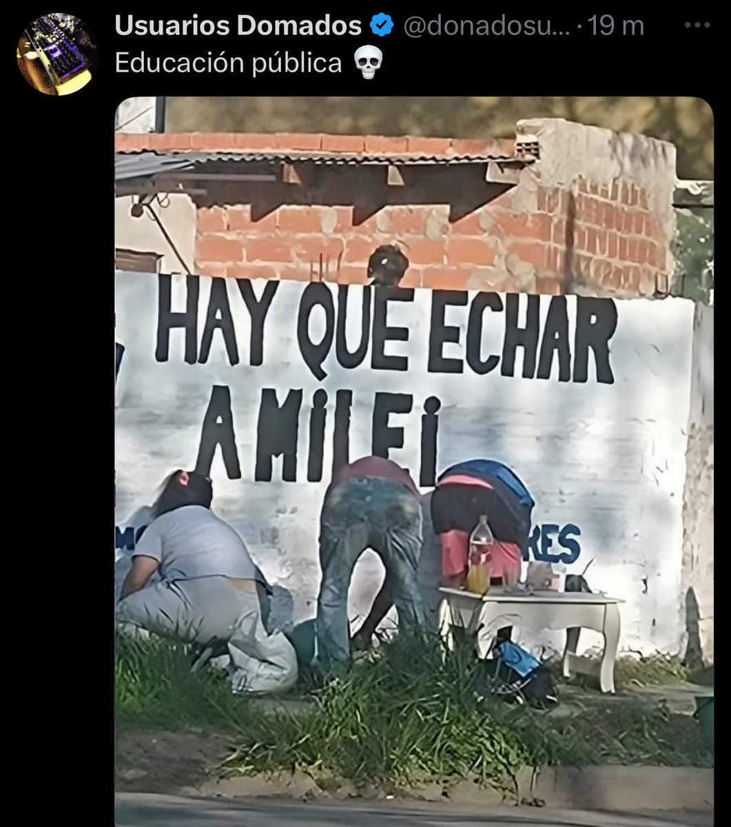 “USUARIO SIENDO DOMADOWN”

Porque el usuario libertario quiso destacar un error ortográfico, pero ‘echar’ sin H, está bien escrito, solo que el es un burro.