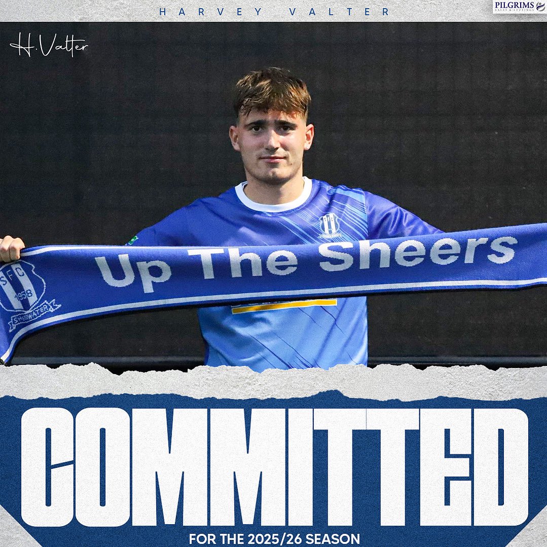 Goals secured. The Valter remains sealed. 

The club are delighted to have re-signed last years club top goalscorer Harvey Valter! 💙

Manager TJ says: “Big Harv! Really looking forward to working with Harvey again and pleased that last season’s top scorer is back for another