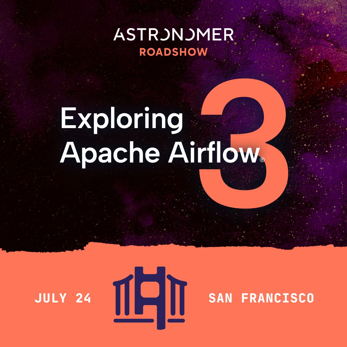 astronomerio's tweet image. 🎵🌼 "If you're going to San Francisco, you're going to meet some Airflow people there." 🎵 🌼
Join us at the Astronomer Roadshow: Exploring Apache #Airflow3 on July 24 in San Francisco to learn about new Airflow 3 features, including:
🧑🎨 A sleek, reimagined modern UI
🤖…