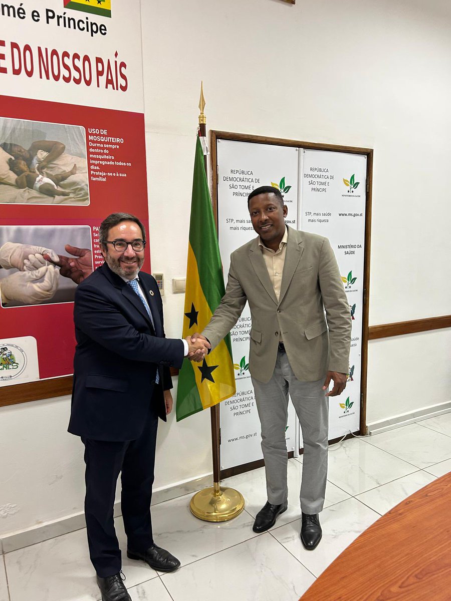 UNOPS_Chief's tweet image. In today’s meeting with Minister of Health, Celso Matos, we discussed the results of health reforms in São Tomé e Príncipe, and concrete options for partnership w/ @UNOPS on construction and rehabilitation of infrastructure, solarization of hospitals & procurement of medicines