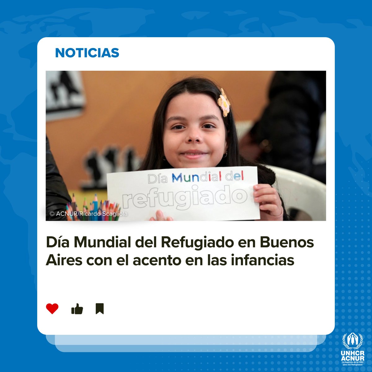 Niñas, niños y adolescentes fueron protagonistas de una jornada comunitaria que reunió a personas refugiadas y trabajadores humanitarios bajo el lema “Estuvimos. Estamos. Estaremos”.

Conoce más: bit.ly/4nCCFDE