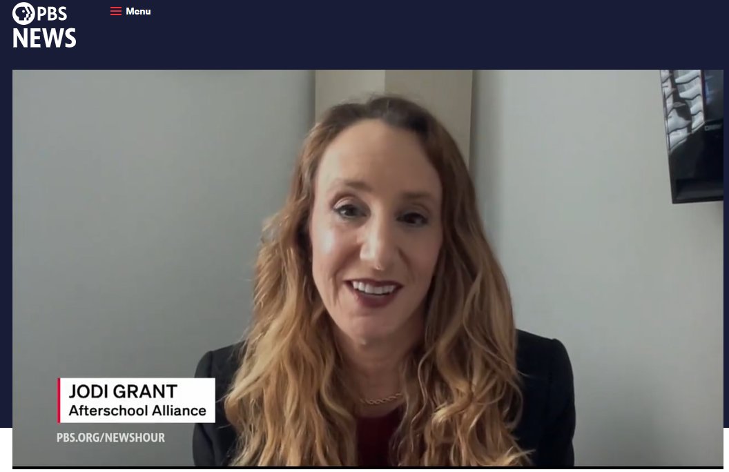 Afterschool Alliance (@afterschool4all) on Twitter photo Jodi Grant joined <a href="/pbsnews/">PBSNews.org</a> to speak about the devastating impact of billions in state education grants being withheld: "We have summer programs that are also in danger of shutting down right now. They may have to close their doors before school opens." pbs.org/newshour/show/… Jodi Grant joined <a href="/pbsnews/">PBSNews.org</a> to speak about the devastating impact of billions in state education grants being withheld: "We have summer programs that are also in danger of shutting down right now. They may have to close their doors before school opens." pbs.org/newshour/show/…