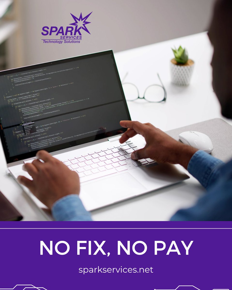 SPARK Services (@sparkitservices) on Twitter photo Tired of paying for repairs that don’t work? 
At SPARK Services, we believe in honest service. 
If we can’t fix it, you don’t pay, simple as that. 
Get your devices back to life without risk. 
Visit bit.ly/44vAtVw  today
#techrepair #nofixnopay #sparkservices Tired of paying for repairs that don’t work? 
At SPARK Services, we believe in honest service. 
If we can’t fix it, you don’t pay, simple as that. 
Get your devices back to life without risk. 
Visit bit.ly/44vAtVw  today
#techrepair #nofixnopay #sparkservices