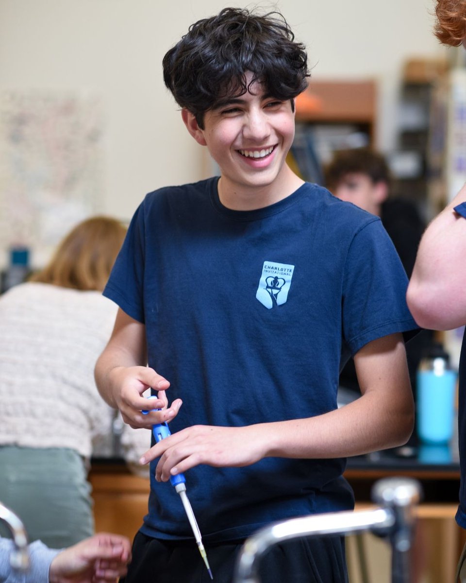 In their Molecular Biology &amp; Technology unit, in Mrs. Brown’s Honors Biology class, students used gel electrophoresis to visualize DNA from a simulated virus🧬 They analyzed the DNA to determine if an unknown viral strain was dangerous or not🧑‍🔬🔎 #davidsonday #gopatriots