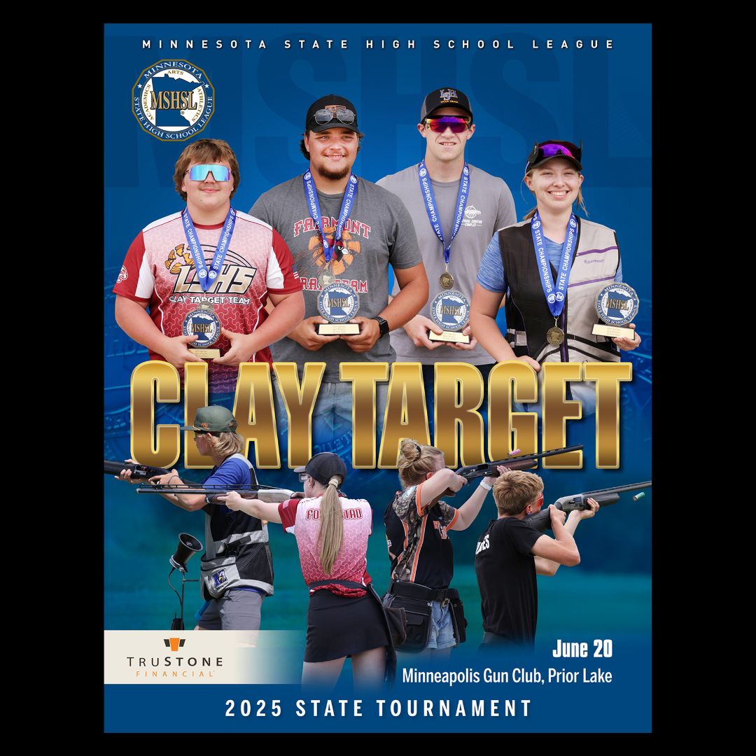 The Clay Target State Tournament program is now available.
Programs are available exclusively online.
View, print or download the program.
State Tournament Programs: mshsl.org/programs