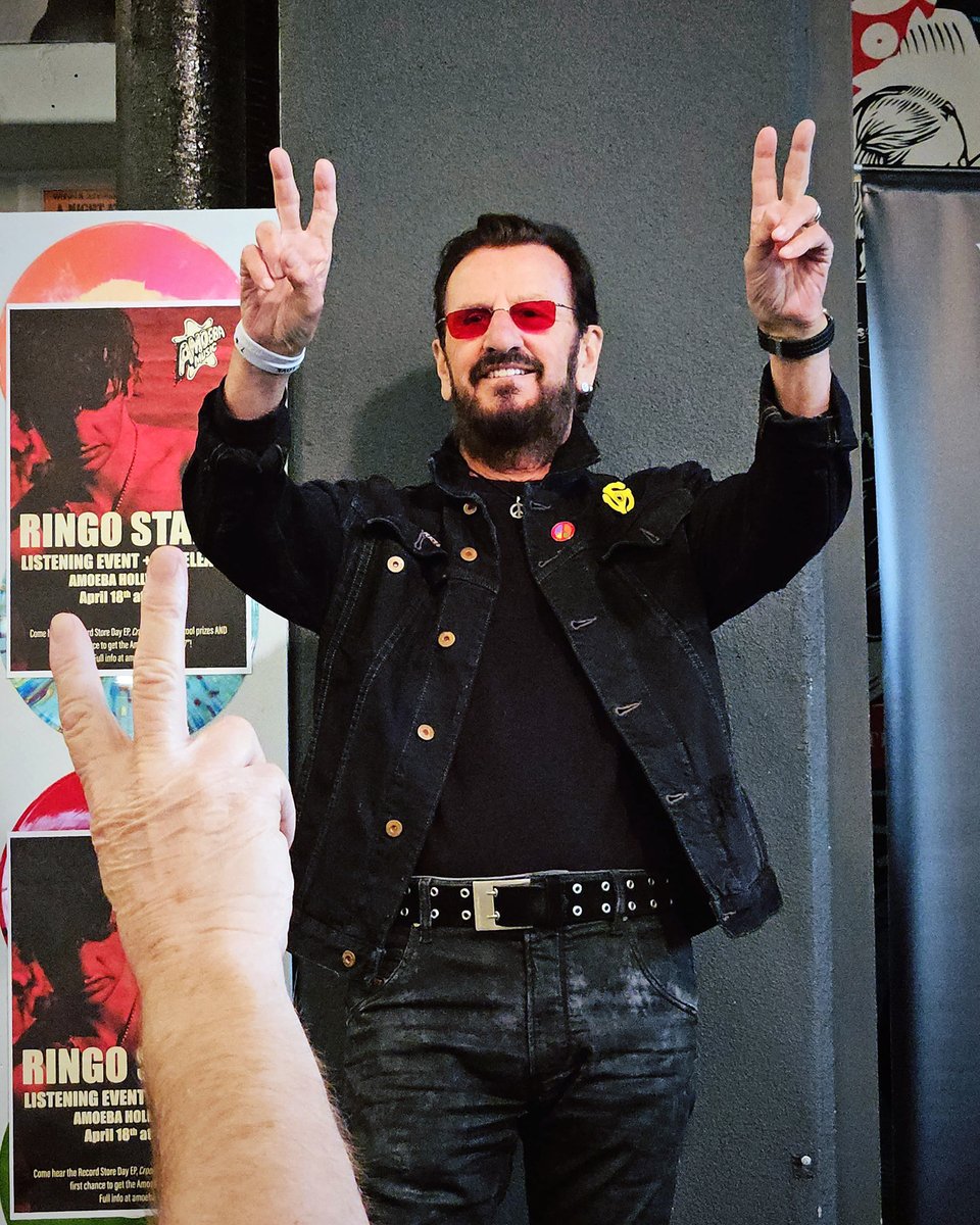 Amoeba Music (@amoebamusic) on Twitter photo Happy birthday to the one and only Ringo Starr, who turns 85 today!!! Peace and Love. ☮️❤️🌟
We were honored to celebrate <a href="/ringostarrmusic/">#RingoStarr</a>'s <a href="/recordstoreday/">Record Store Day</a> EP "Crooked Boy" with a listening event at Amoeba Hollywood in April 2024! Happy birthday to the one and only Ringo Starr, who turns 85 today!!! Peace and Love. ☮️❤️🌟
We were honored to celebrate <a href="/ringostarrmusic/">#RingoStarr</a>'s <a href="/recordstoreday/">Record Store Day</a> EP "Crooked Boy" with a listening event at Amoeba Hollywood in April 2024!