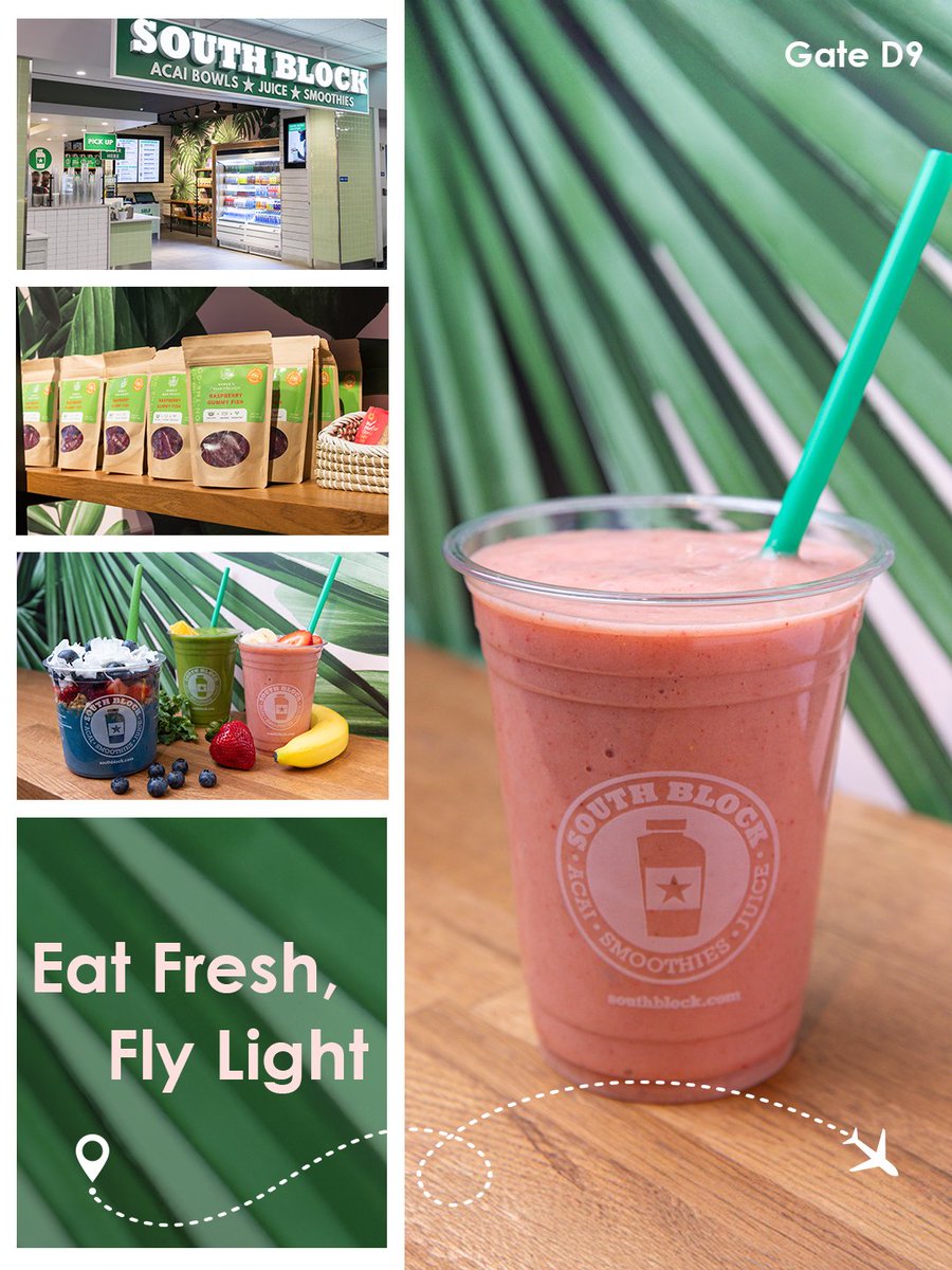 Dulles_Airport's tweet image. Healthy just feels better at 30,000 feet.
🍓South Block – Scratch-made smoothies & acai (Gate D9)
🥗Freshii – Custom bowls & salads (Gate B72)
🥙Extreme Pita – Grains, handhelds & smoothies (Gate A14)
Fuel up with healthy flavor before your next adventure!