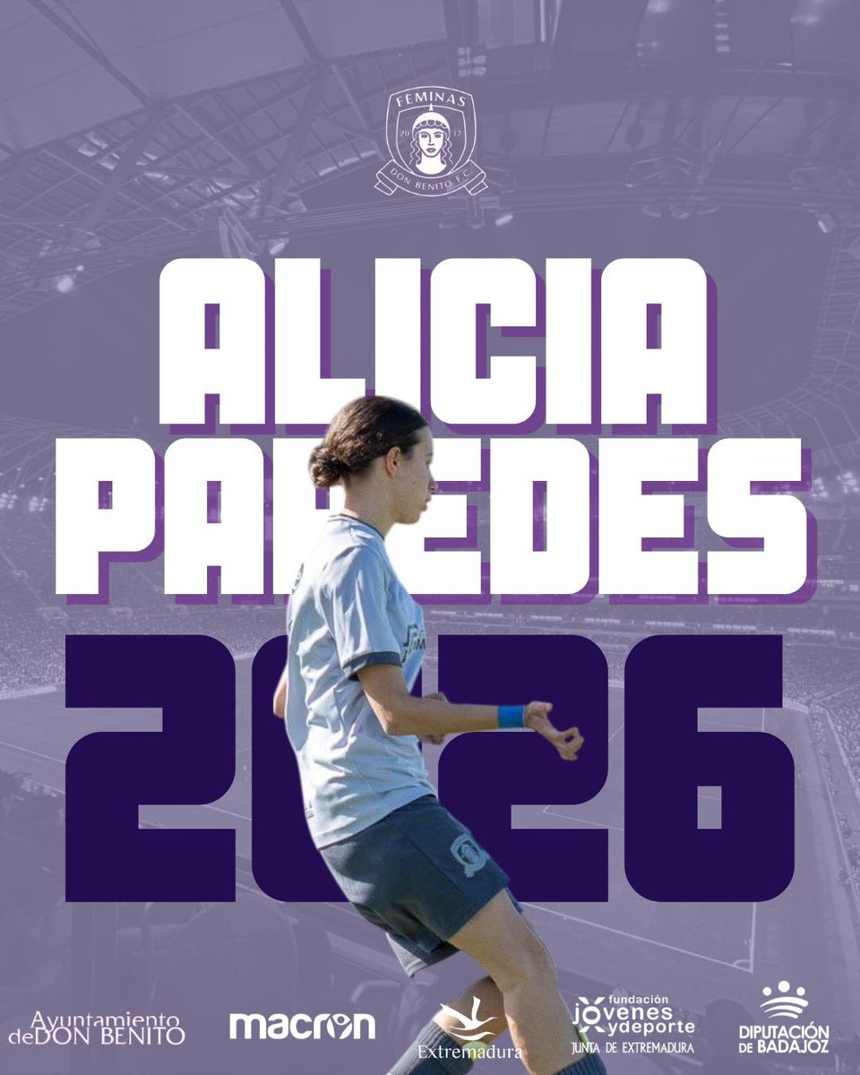 Alicia continúa en casa un año más , destreza y maestría con el balón y buen posicionamiento son muchas de sus características quieres verla pues en los partidos te esperamos!!!! #feminasdonbenito #unsolocamino