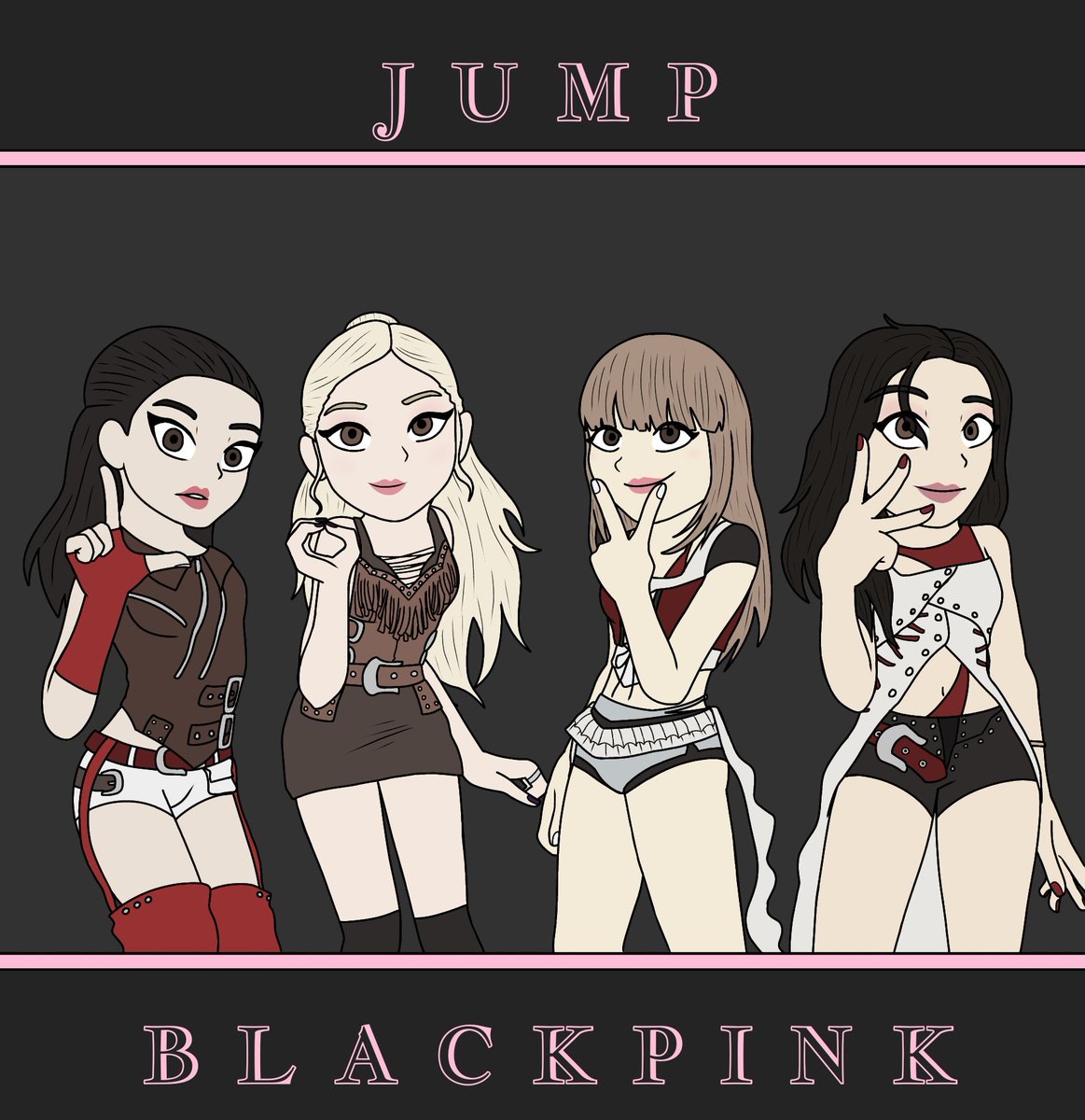 RGamer2300's tweet image. JUMP!!! 
#BLACKPINK