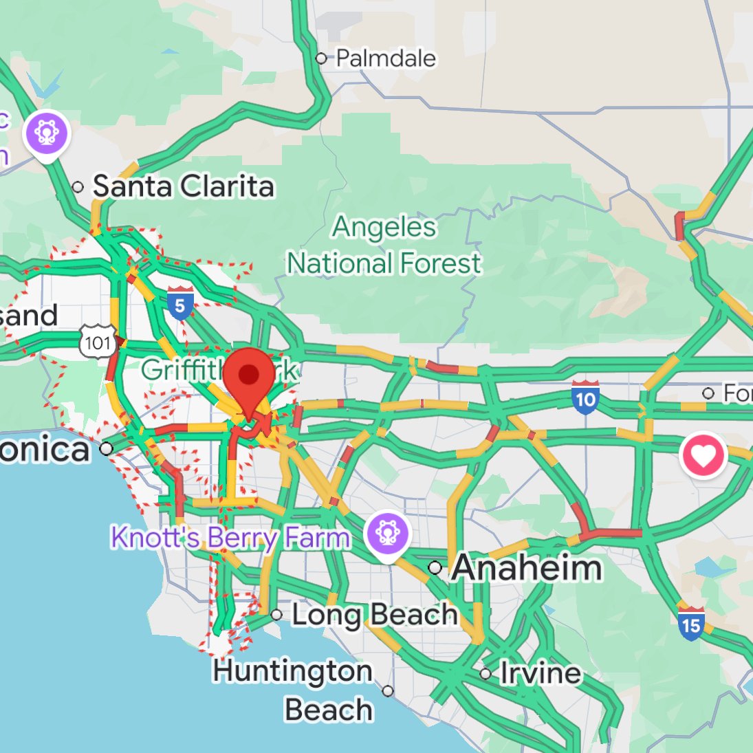 BeersNBullshit's tweet image. Traffic in LA this morning, surprisingly good, only going to get better going forward.