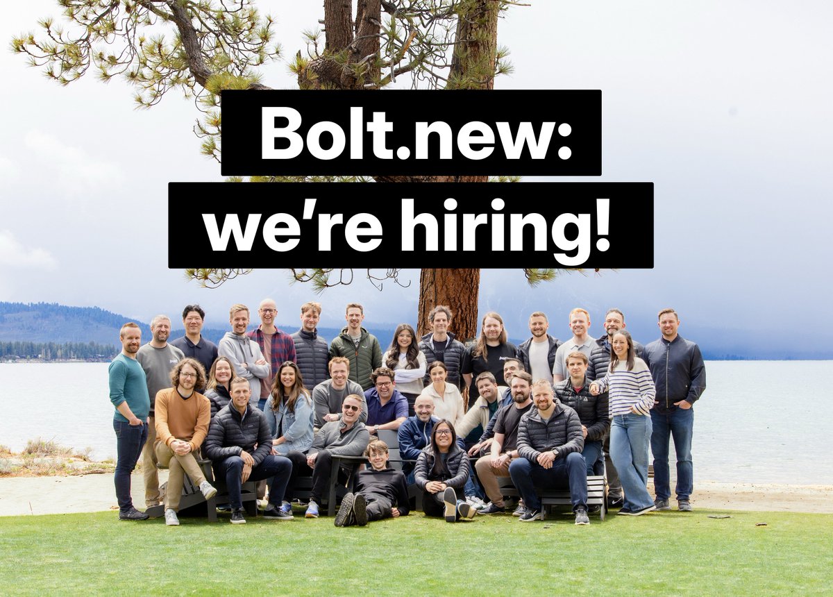 We're looking for a good frontend engineer to join our team at Bolt․new (StackBlitz). Great people, fully remote environment. 

Link, and more roles in 🧵