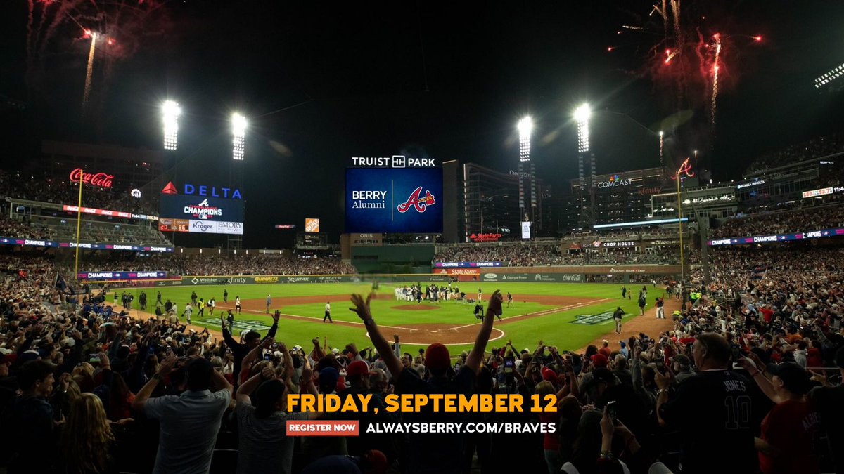 Food. Friends. Fireworks. Berry.

Don’t miss Berry Alumni Night on Sept. 12.

Register by Aug. 10: alwaysberry.com/braves