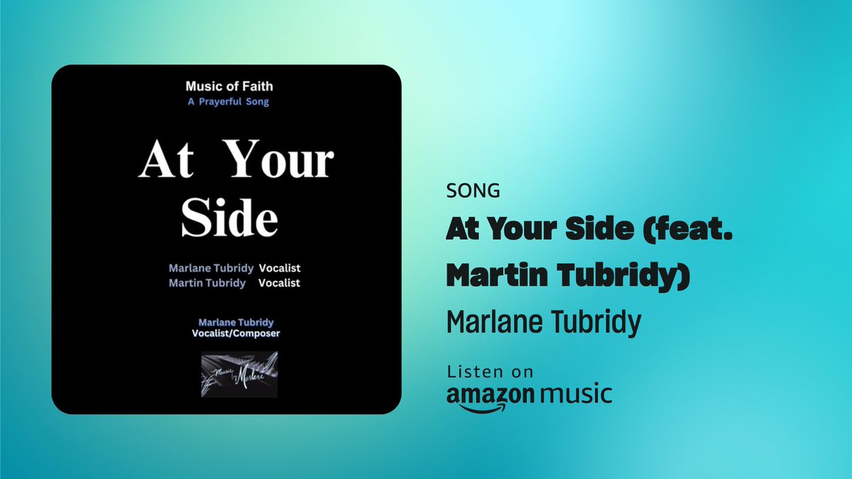 TMarlane33613's tweet photo. Just Released? Tender song of assurance that God is always at our side.  Husband/Wife team sing this reassuring prayer On amazon music or use link to Lyric Video: https://t.co/hzBIRL5KTW   🎵 https://t.co/aEMJHPDPmm