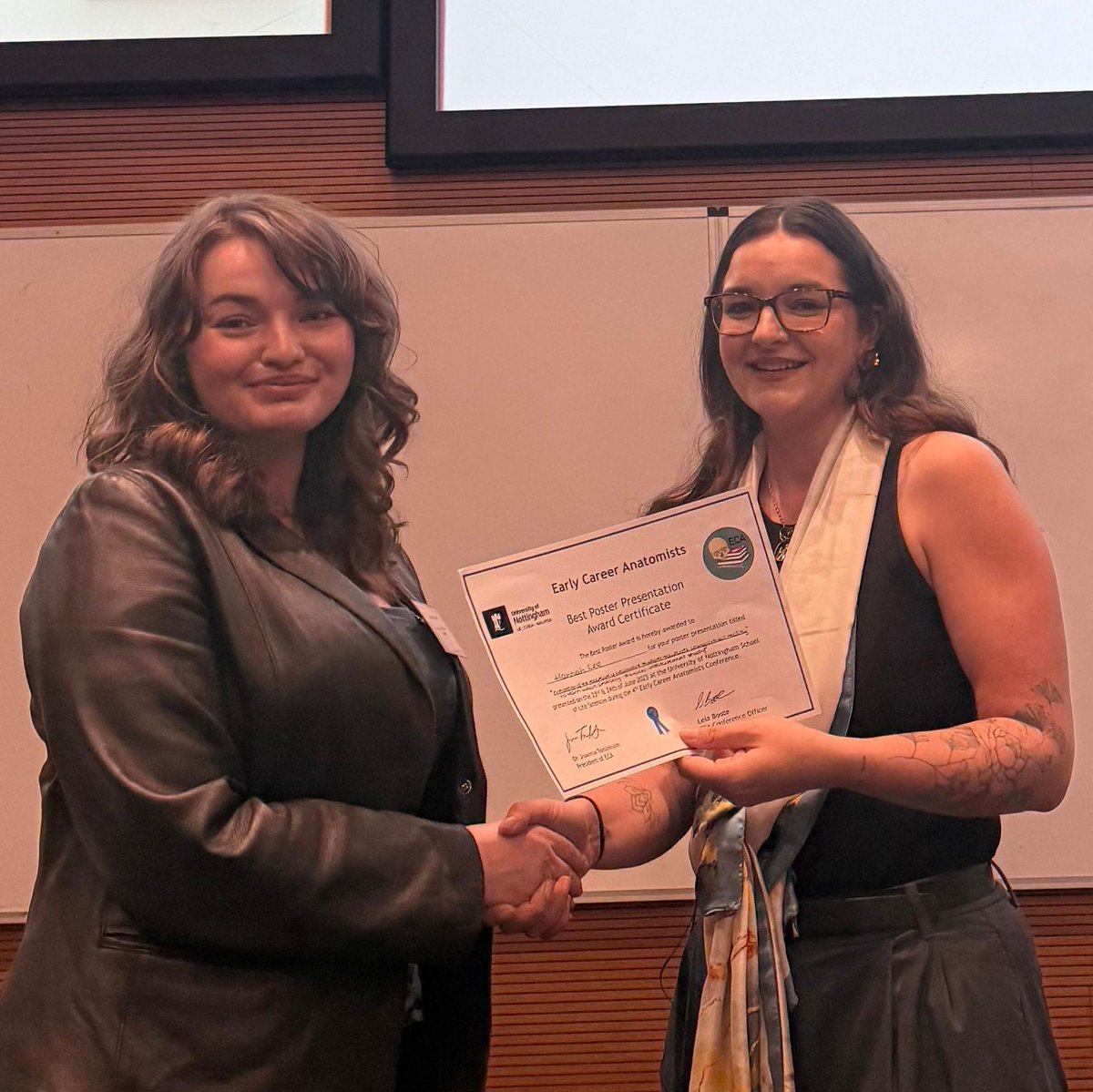 Early Career Anatomists (@ecanatomists) on Twitter photo π ECA 25 Best Poster Presentation Winner π
Congratulations to Hannah Lee from @ucc and the <a href="/UL/">University Of Limerick</a> for having the Best Poster Presentation at #ECA25.
Their winning poster was 'Exploration of the Perceptions of Healthcare Students Towards Using Virtual Reality to Learn Heart π ECA 25 Best Poster Presentation Winner π
Congratulations to Hannah Lee from @ucc and the <a href="/UL/">University Of Limerick</a> for having the Best Poster Presentation at #ECA25.
Their winning poster was 'Exploration of the Perceptions of Healthcare Students Towards Using Virtual Reality to Learn Heart