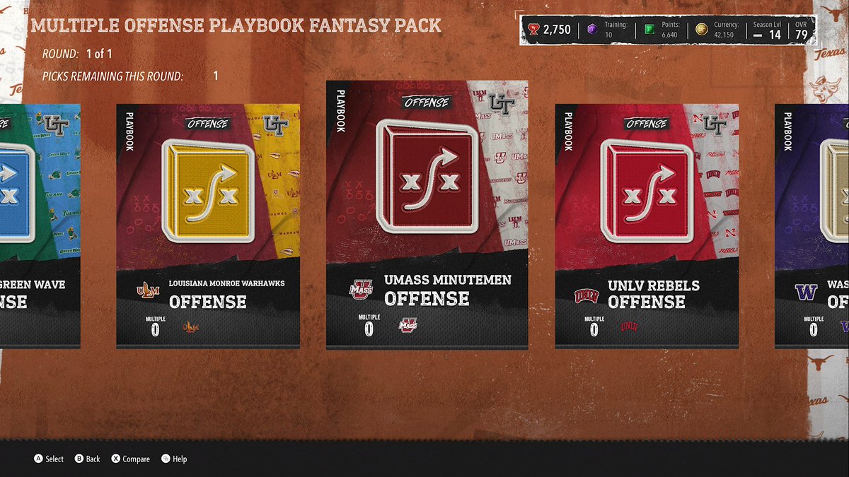 Hello <a href="/EASPORTS_CUT/">CFB Ultimate Team</a>, this pack surely DOES NOT guarantee all these player items you're displaying! I would love the player items it says when clicking on "more info".