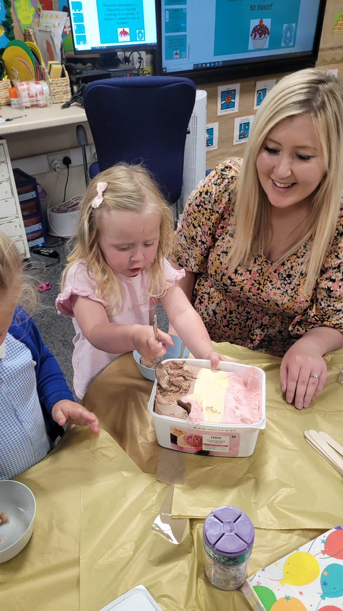 marys_rc's tweet photo. We had a successful link up session this afternoon for all our new starters in September. We made ice cream sundae's, created handprint memorial cards, and enjoyed playing in our new environment. #childrenofthefuture https://t.co/8EnrkkkjCq